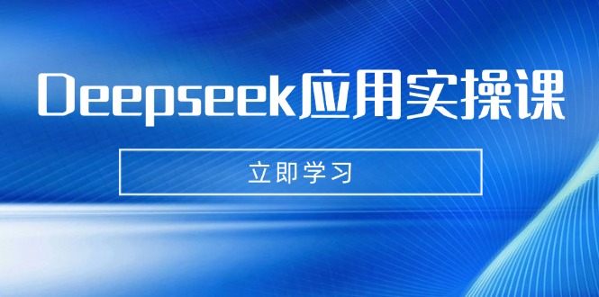 Deepseek应用实操课：AI制作数字妈妈、写真、短视频，辅导作业，PPT制作等-创米阁｜副业实操经验分享
