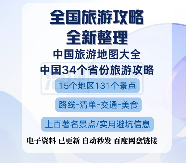 2026全国旅游攻略国内穷游自驾游旅行地图周边游景点线路美食指南-创米阁｜副业实操经验分享