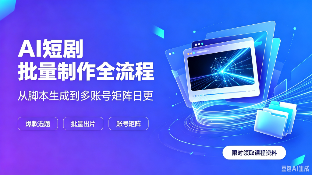 2026AI短剧制作教程 实操提示词全流程ai短视频剧本写作生成课程-创米阁｜副业实操经验分享