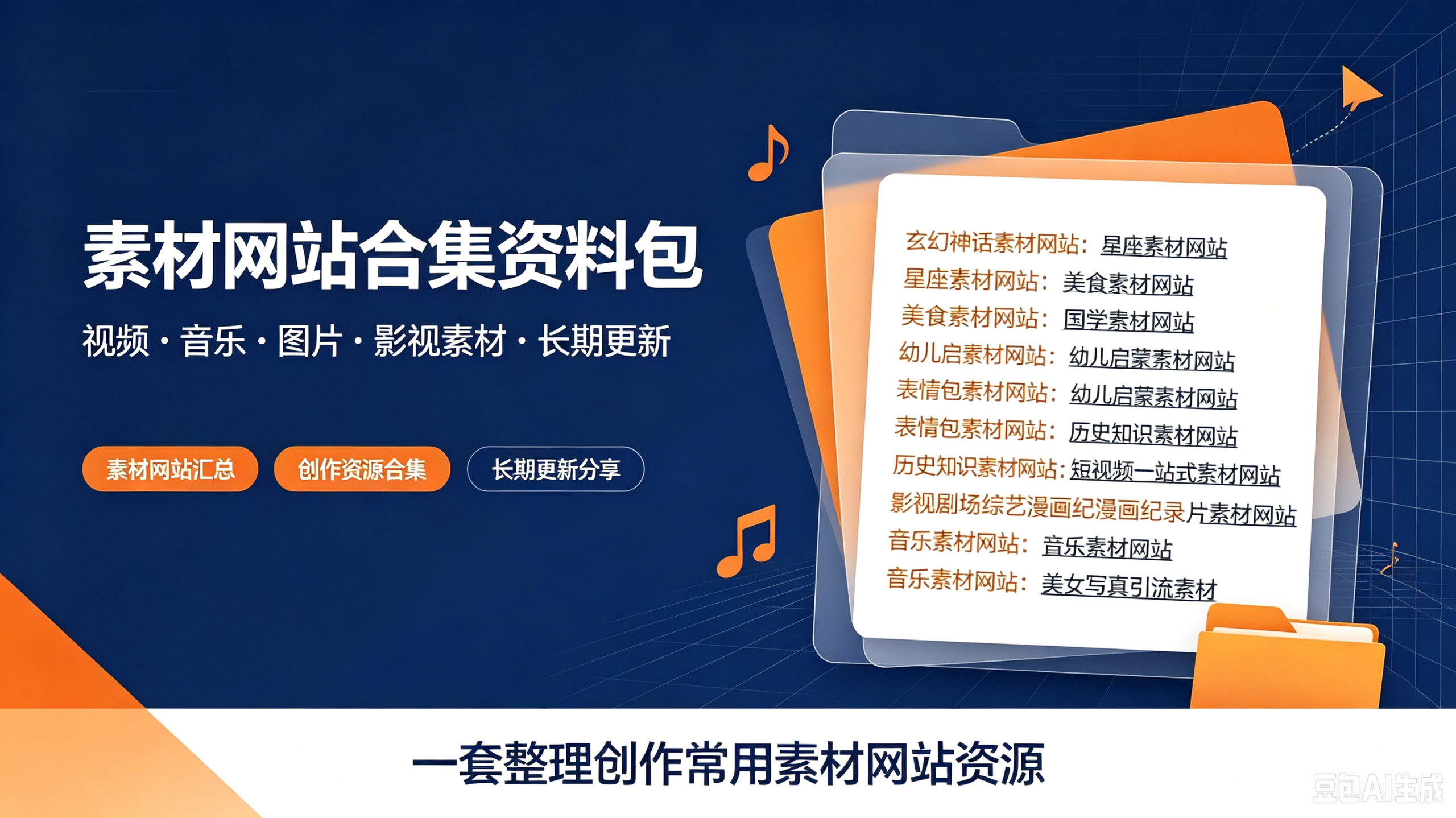 自用素材库，长期更新，免费分享-创米阁｜副业实操经验分享