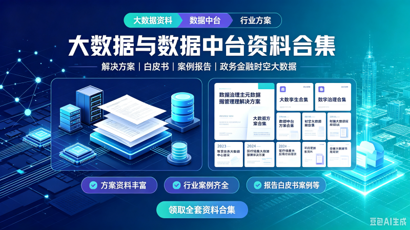 新 大数据治理解决方案智慧城市数字孪生数据中台政务案例资料-创米阁｜副业实操经验分享