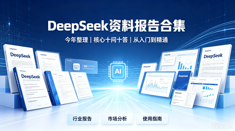 新 DeepSeek行业研究报告国产大模型产业链公司深度分析市场趋势-创米阁｜副业实操经验分享