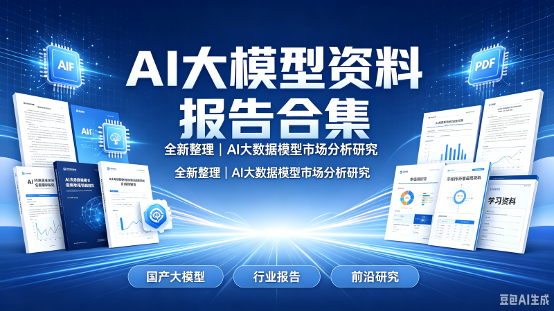 2026AI大数据大模型市场分析研究国产发展趋势AI应用落地行业报告-创米阁｜副业实操经验分享