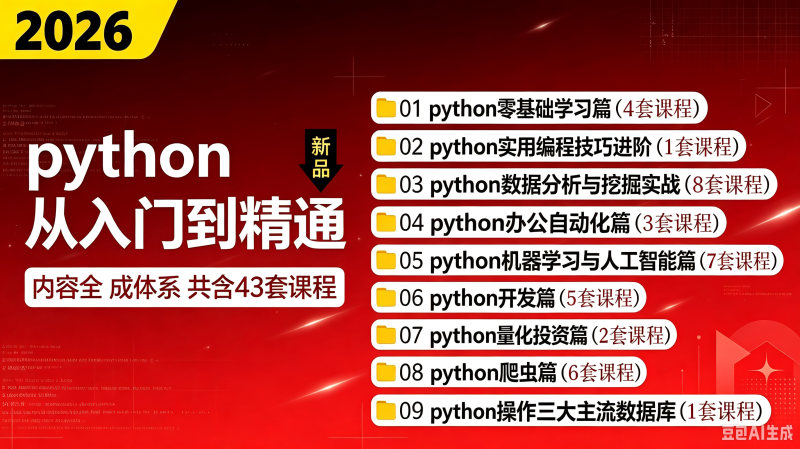 Python编程从入门到实战视频教程-创米阁｜副业实操经验分享