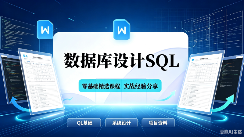 数据库设计SQL参考 SQL 管理系统 大作业 资料报告源文件源码完整-创米阁｜副业实操经验分享